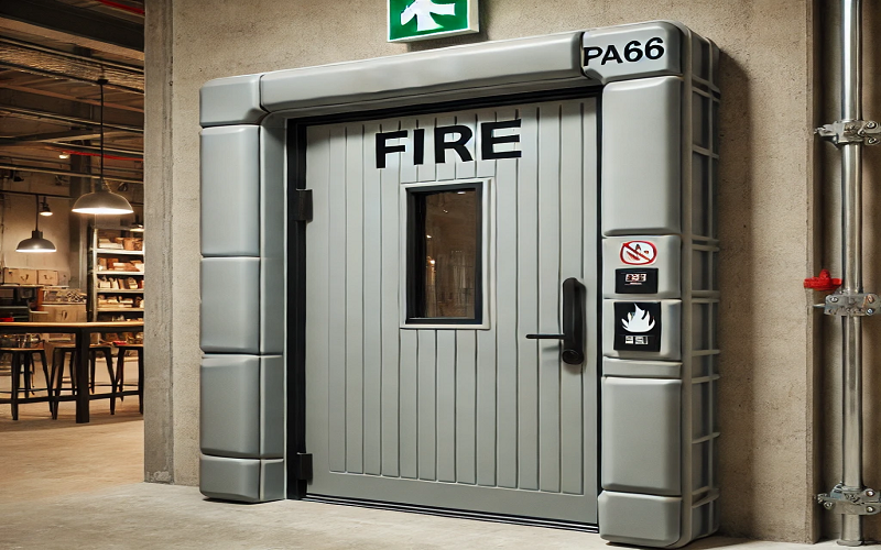 PA66 fire door