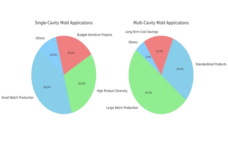 application of single cavity and multi cavity mold